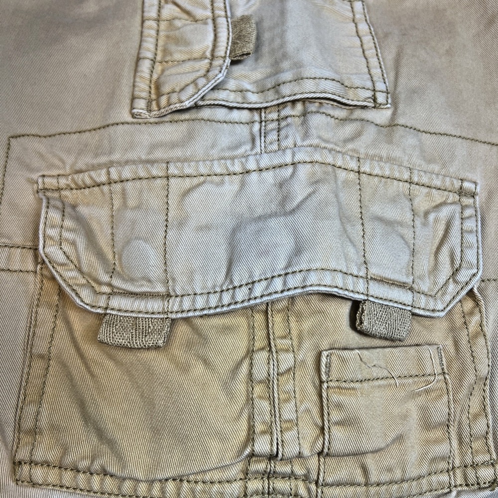 Vtg Y2K Quiksilver Division 55 Cargo Shorts 30 Two Tone Enzyme Wash Surf Skate - Picture 6 of 16